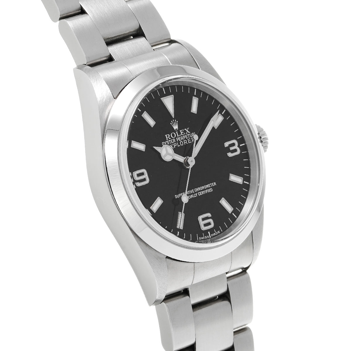 Explorer 14270 P (manufactured circa 2000) Black ROLEX Men's [Pre-Owned].