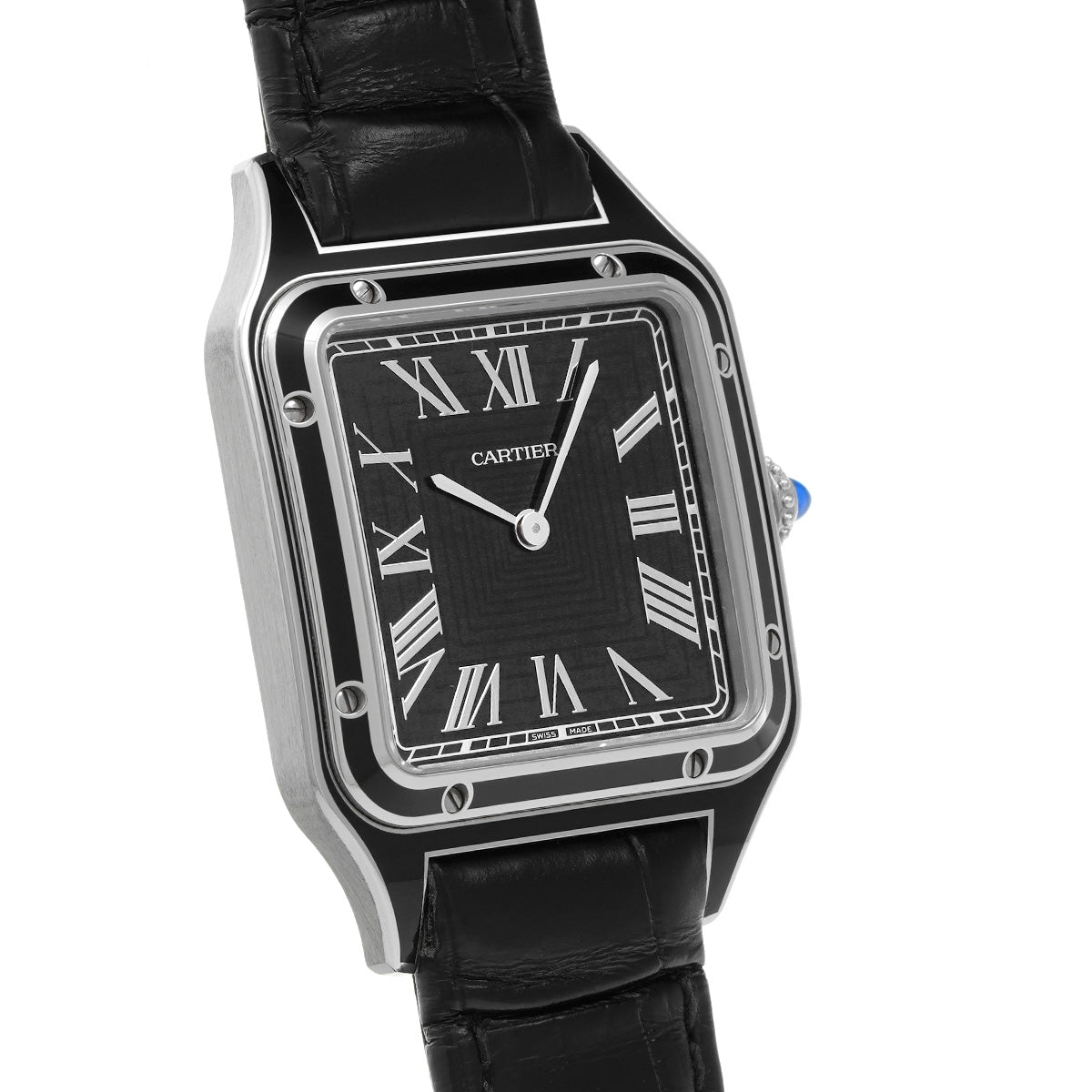 Santos Dumont LM WSSA0046 Black CARTIER Men's [Pre-owned]