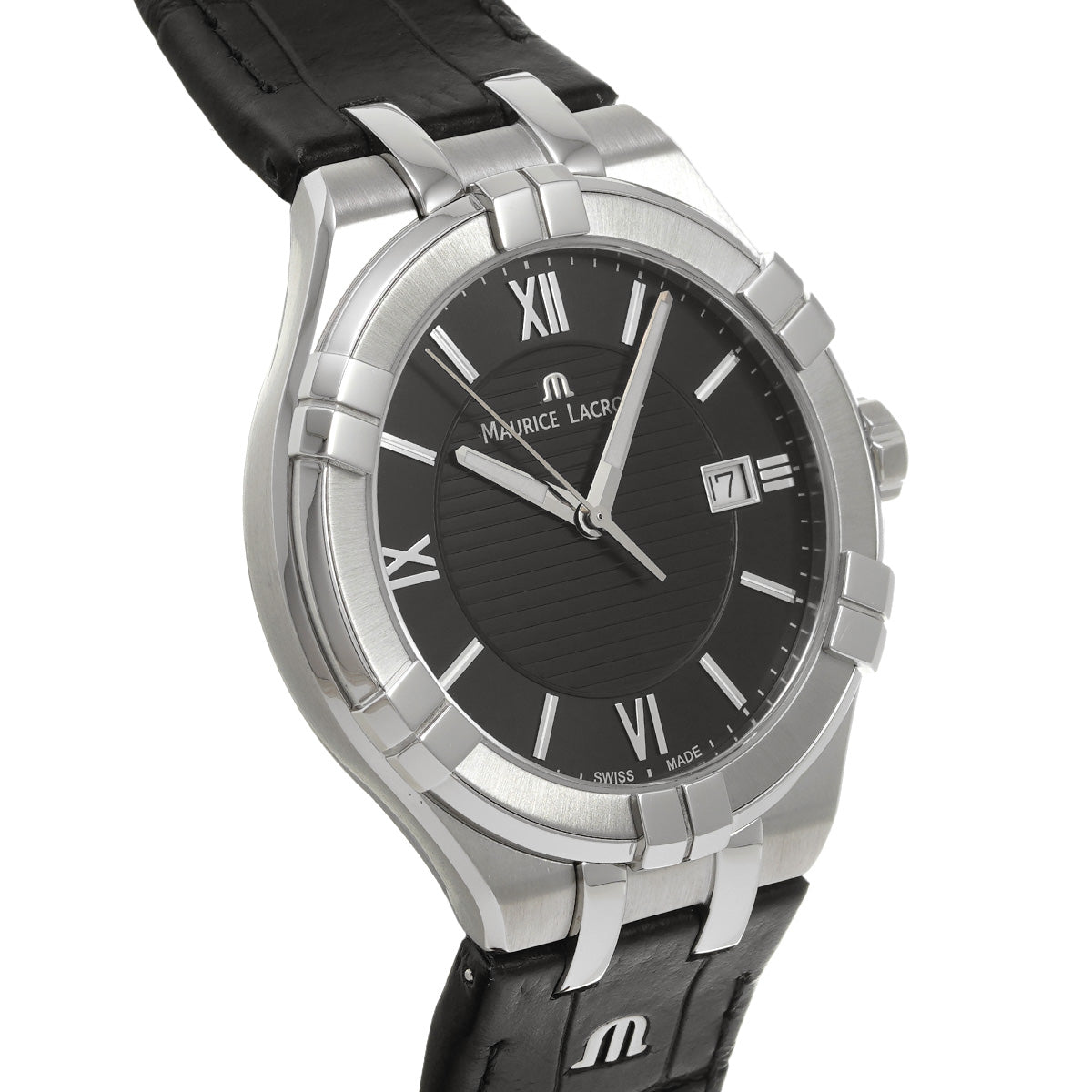 AI1008-SS001-330-1 Icon Date Black/anthracite Maurice Lacroix Men's [Pre-Owned].