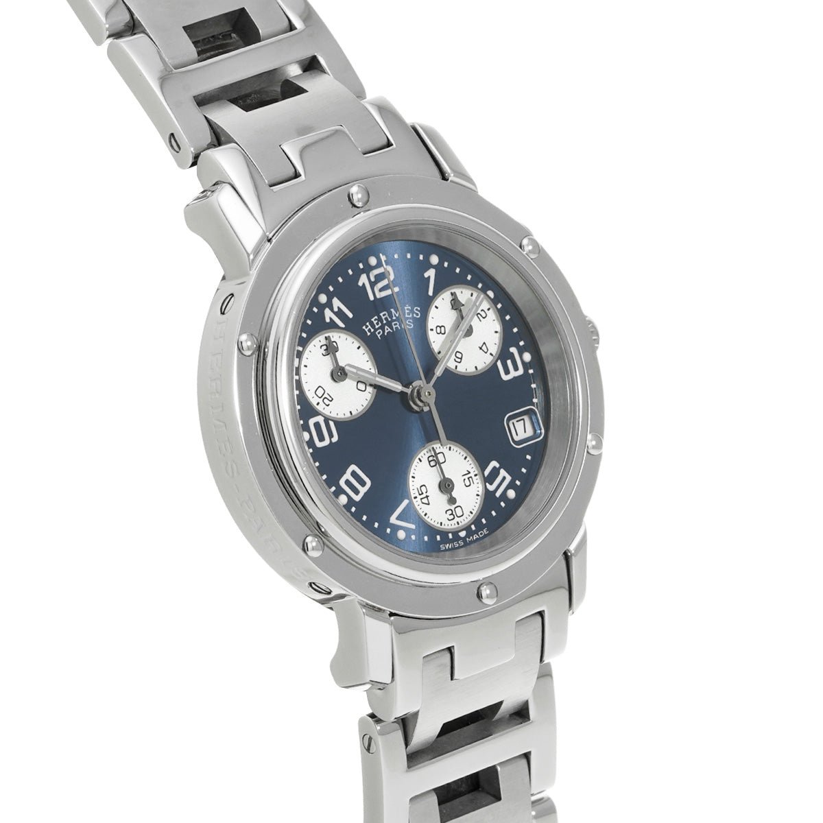 Clipper Chronograph CL1.310 Blue HERMES Ladies [Pre-Owned].
