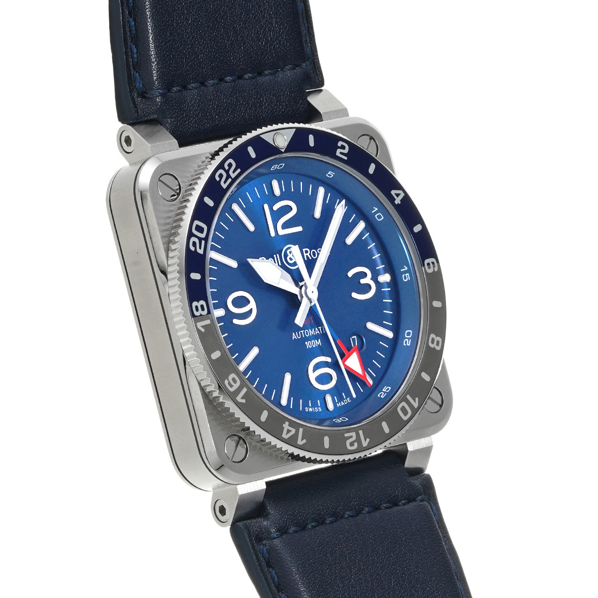 BR03-93 GMT Blue BR0393-BLU-ST/SCA Blue Bell &amp; Ross Men's [Pre-owned]