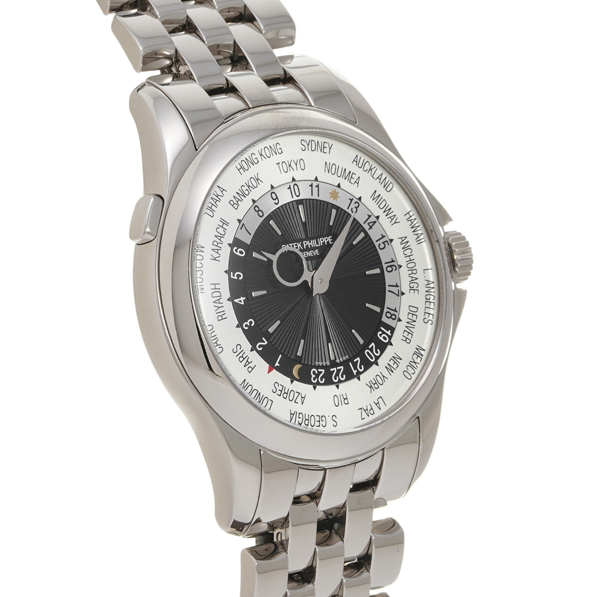 World Time 5130/1G-011 Silver PATEK PHILIPPE Men's [Pre-Owned].