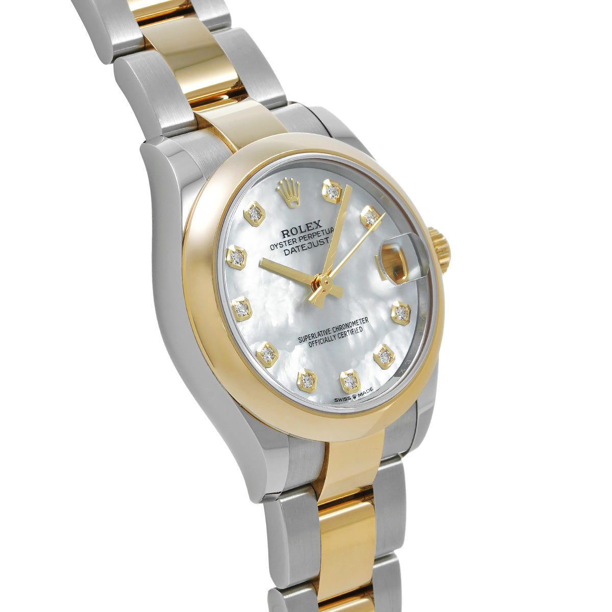 DATE JUST 31 278243NG Random Serial White MOP/Diamond ROLEX Unisex [Pre-Owned].