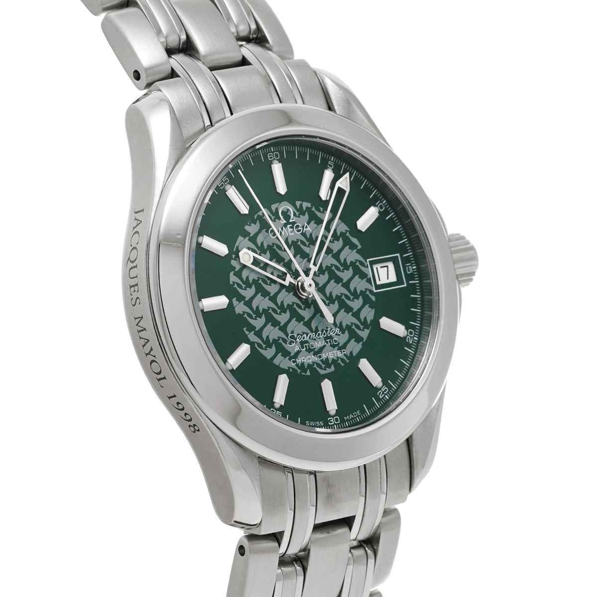 2506.70 Seamaster 120 Jacques Mayol 1998 Green OMEGA Men's [Pre-owned].