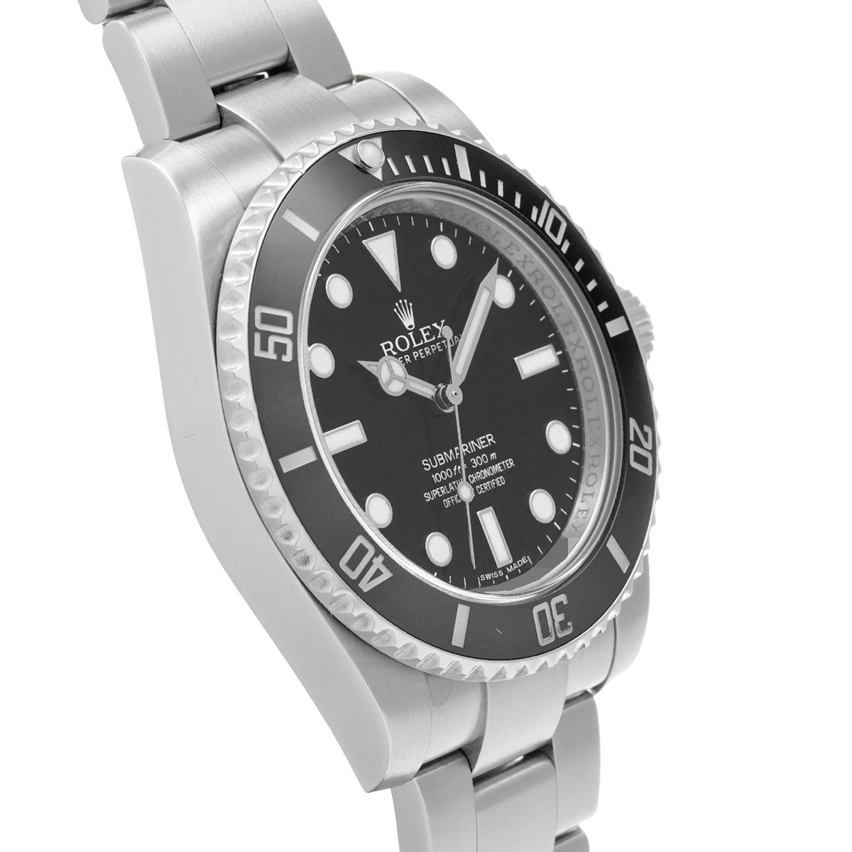 Submariner 114060 G (manufactured circa 2010) Black ROLEX Men's [Pre-Owned].