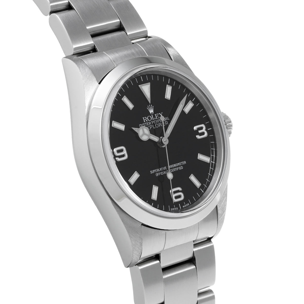 Explorer 14270 A (manufactured circa 1999) Black ROLEX Men's [Pre-Owned].