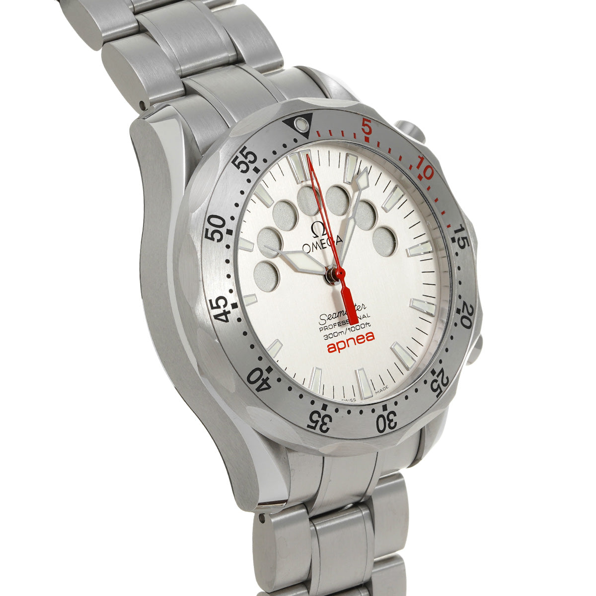 Seamaster 300 Apnea Jacques Mayol 2595.30 Silver OMEGA Men's [Pre-owned].