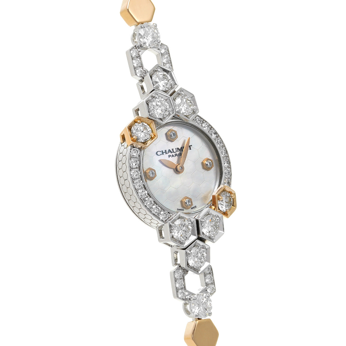 W16503-46A Be My Love White MOP/Diamond Chaumet Ladies [Pre-owned].