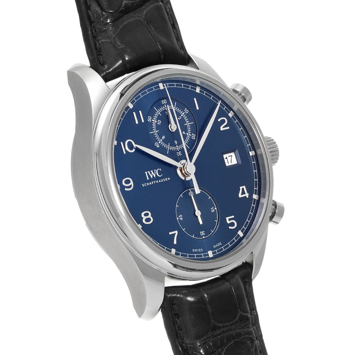 Portuguese Chronograph Classic IW390303 Blue IWC Men's [Pre-Owned]