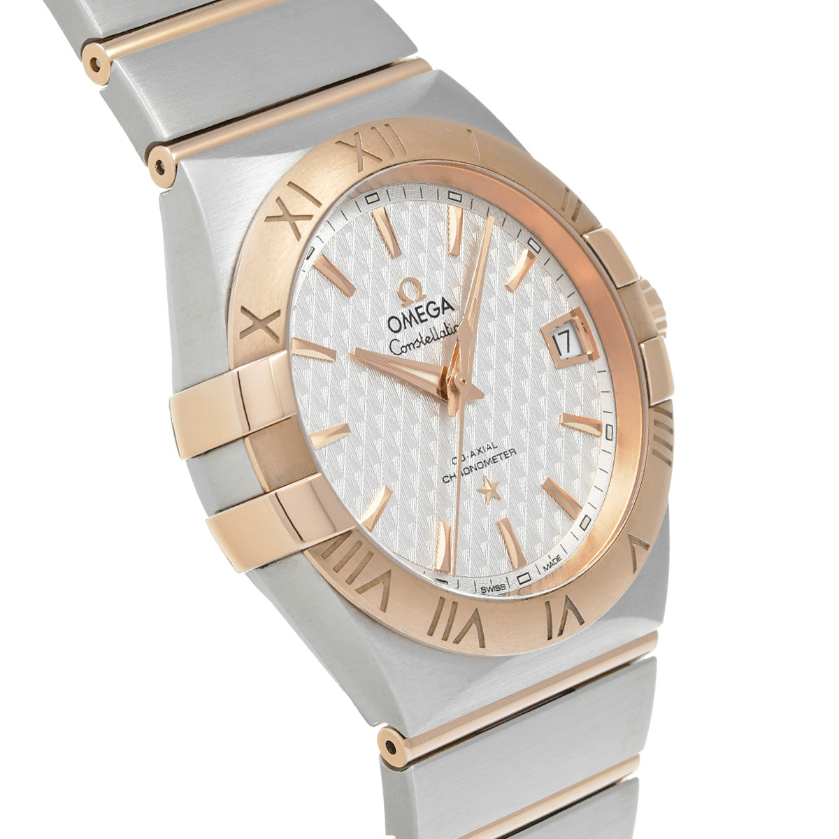 Constellation Co-Axial Day Date 123.20.38.21.02.008 Silver OMEGA Men's [Pre-Owned].