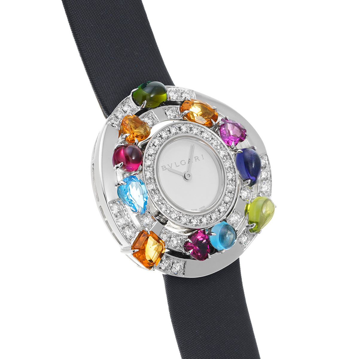 Astorale cherchi multi-stone AEW36G White BVLGARI Ladies [Pre-owned].