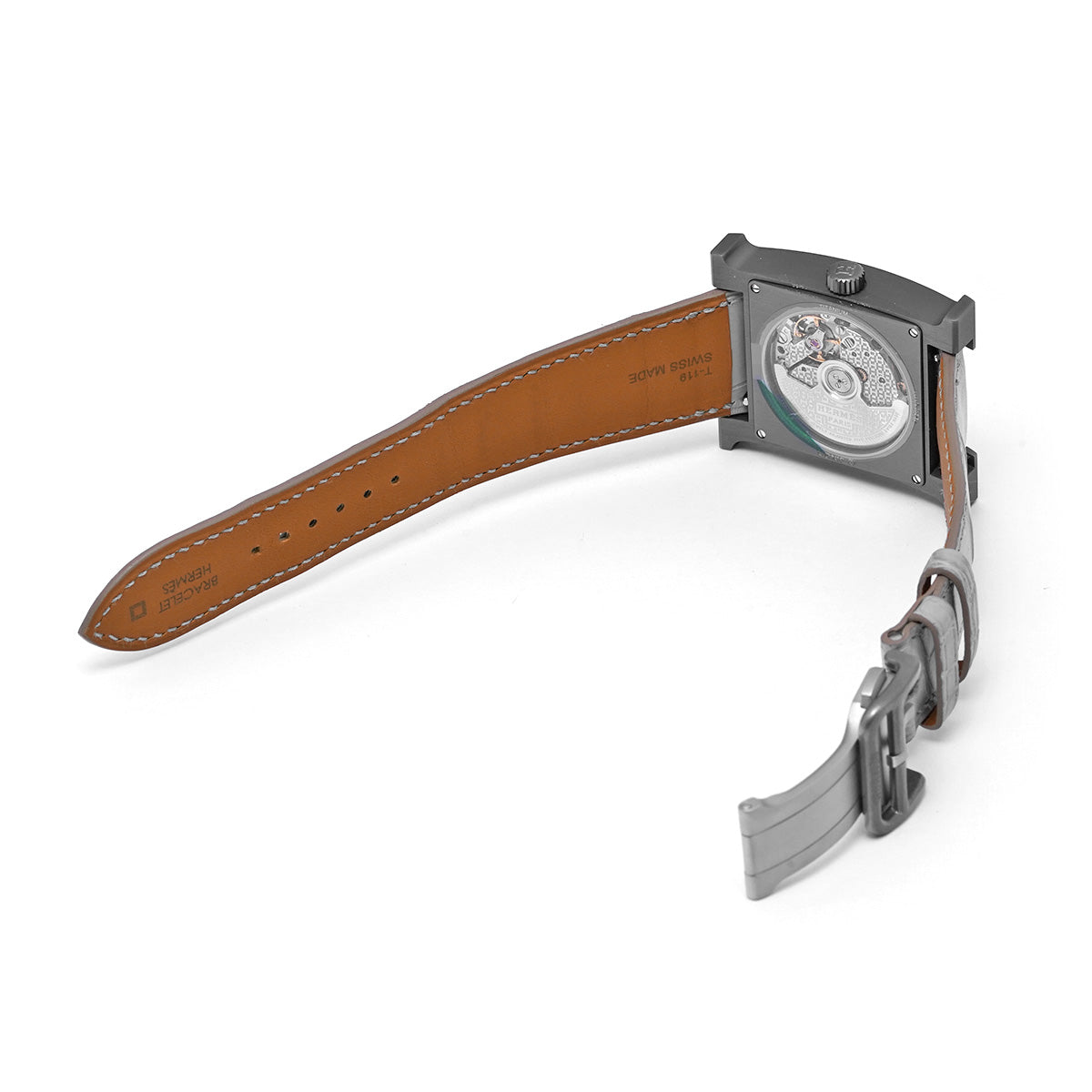 H Watch HH5.841c Gray HERMES Men's [Pre-owned].