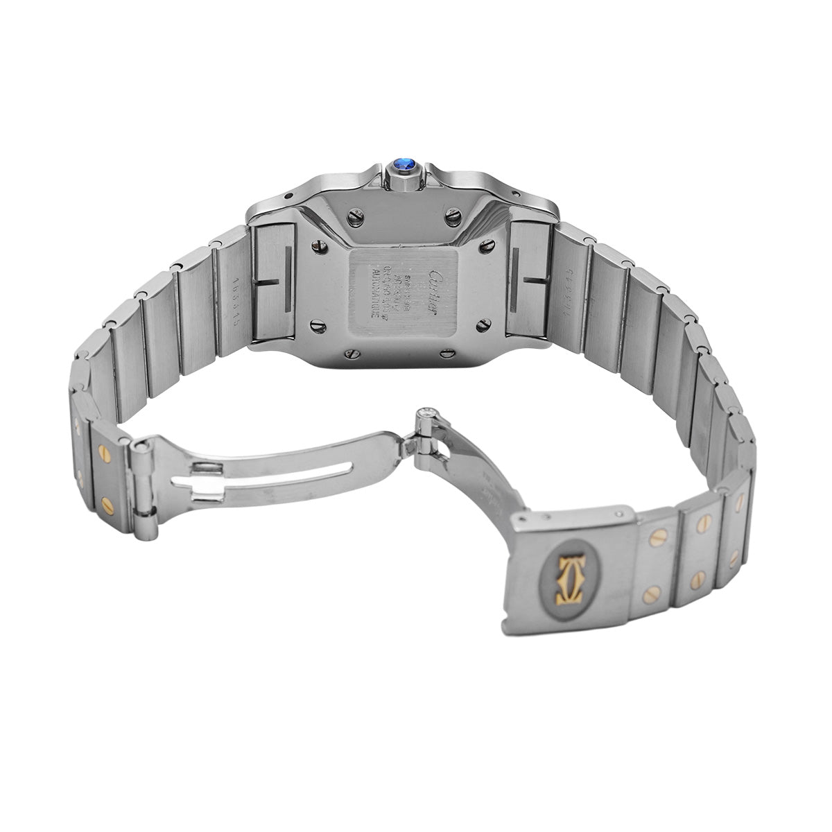 Santos Garbe LM Date 81036283 White CARTIER Men's [Pre-Owned].