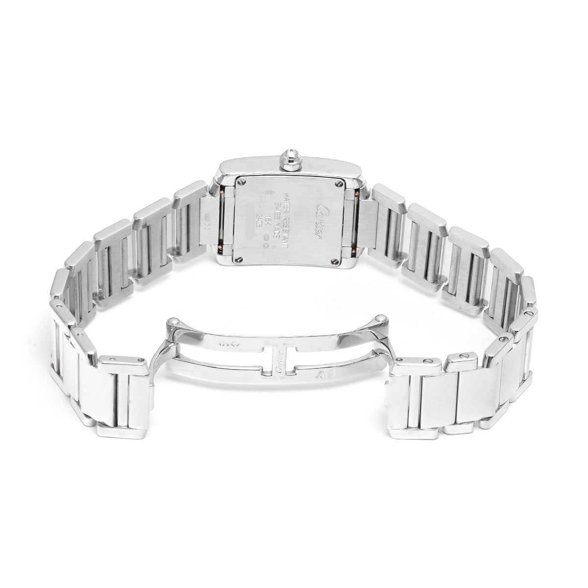 Tank Francaise SM WE1002S3 Silver CARTIER Ladies [Pre-owned]