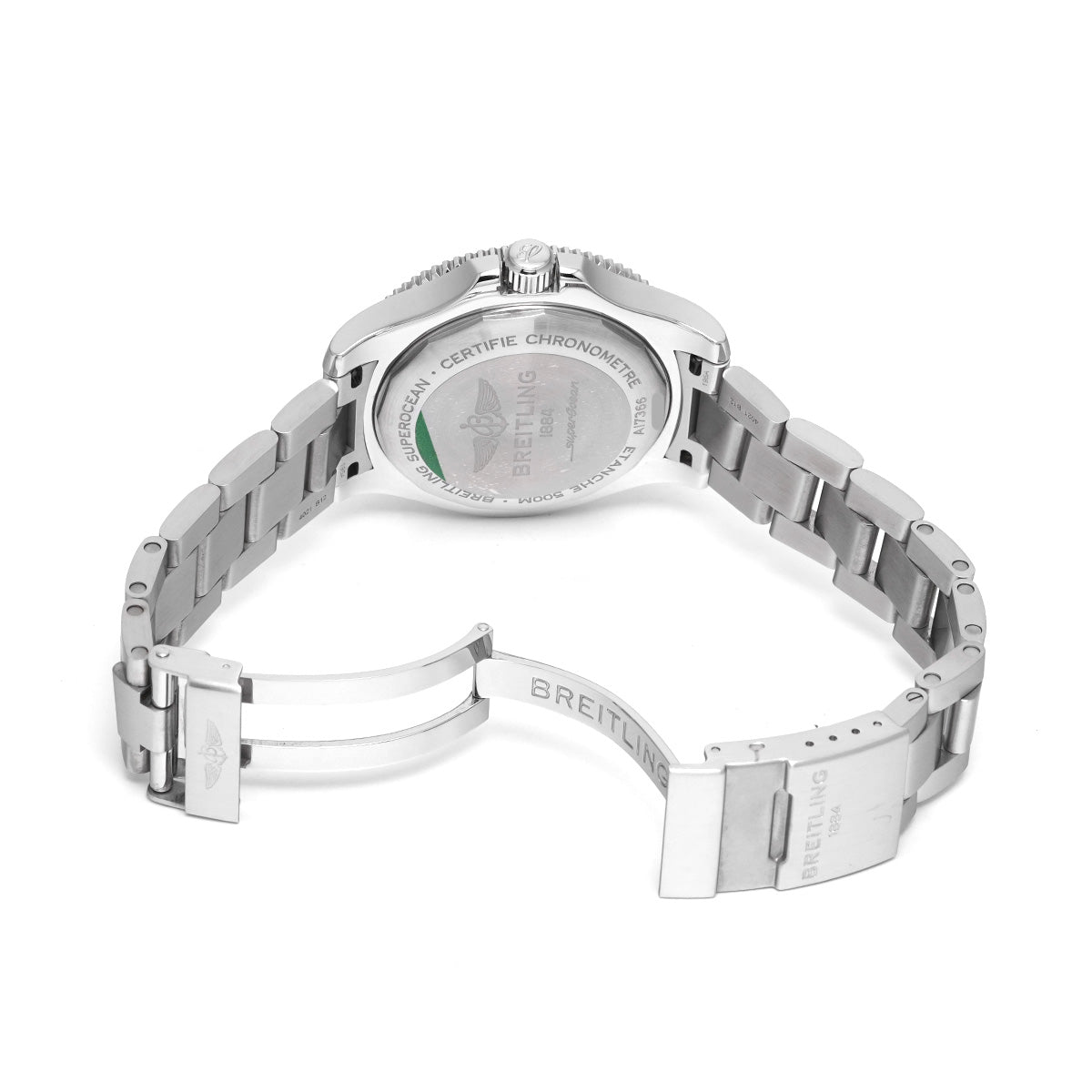 Super Ocean Automatic 42 A17366D81A1A1 White BREITLING Men's [Pre-Owned].
