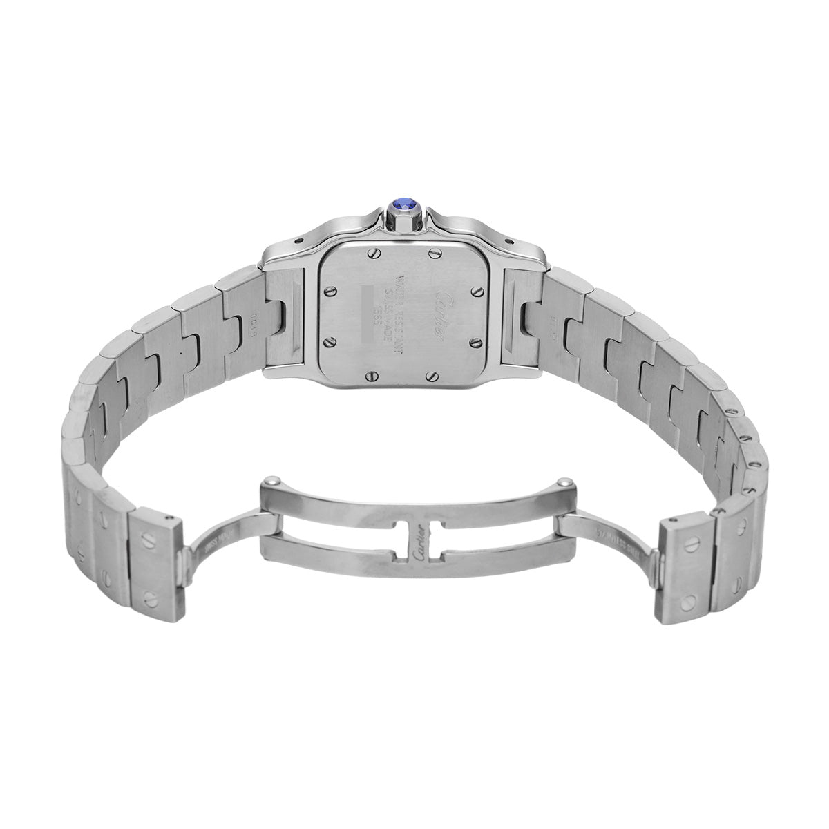 Santos Garbet SM W20056D6 Silver CARTIER Ladies [Pre-owned]