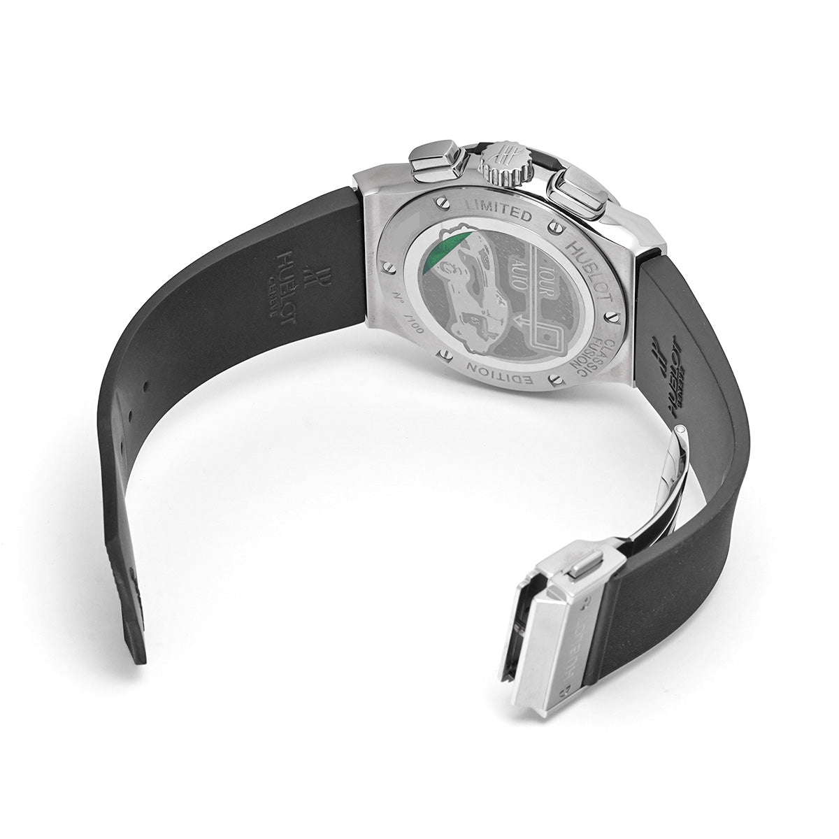 Classic Fusion Titanium Chronograph Tour Auto 521.NX.1472.VR.TRA14 Black HUBLOT Men's [Pre-owned]