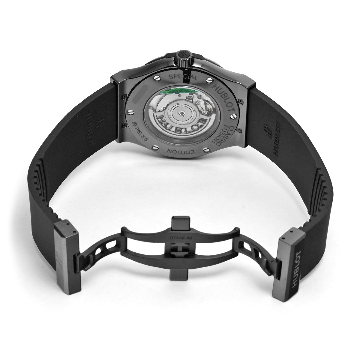 Classic Fusion Black Ceramic British Green 511.CM.5270.RX.MYOS Green/Diamond HUBLOT Unisex [New]