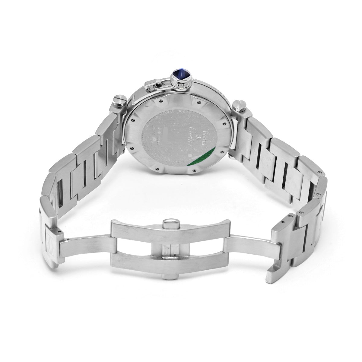 Pasha Sea Timer W31080M7 Silver CARTIER Men's [Pre-Owned].