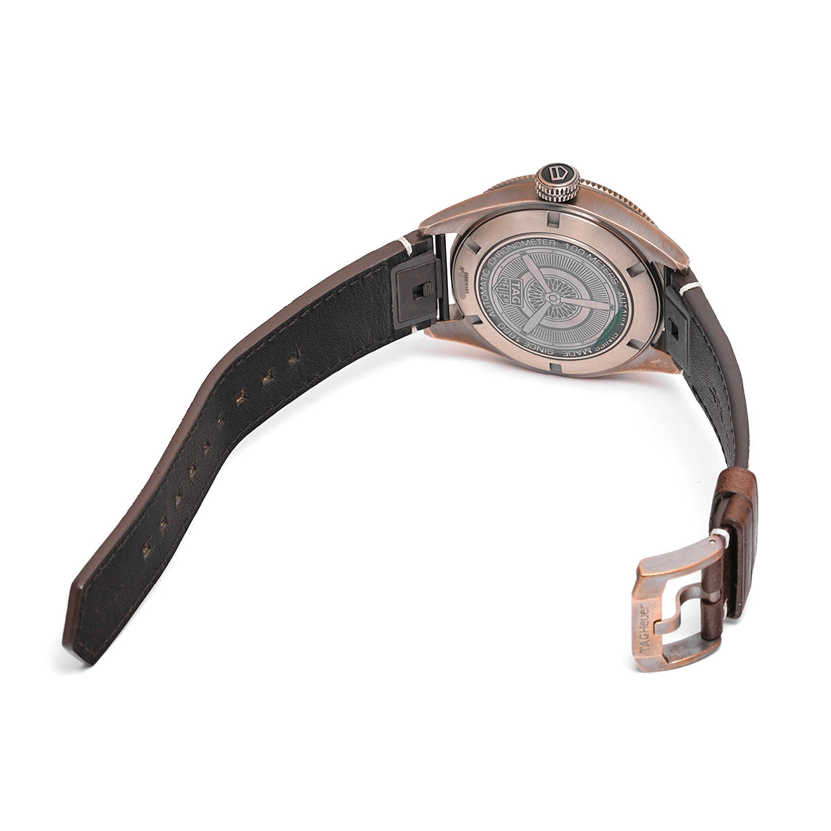 Autavia Calibre 5 COSC WBE5191.FC8276 Brown TAG HEUER Men's [Pre-Owned].