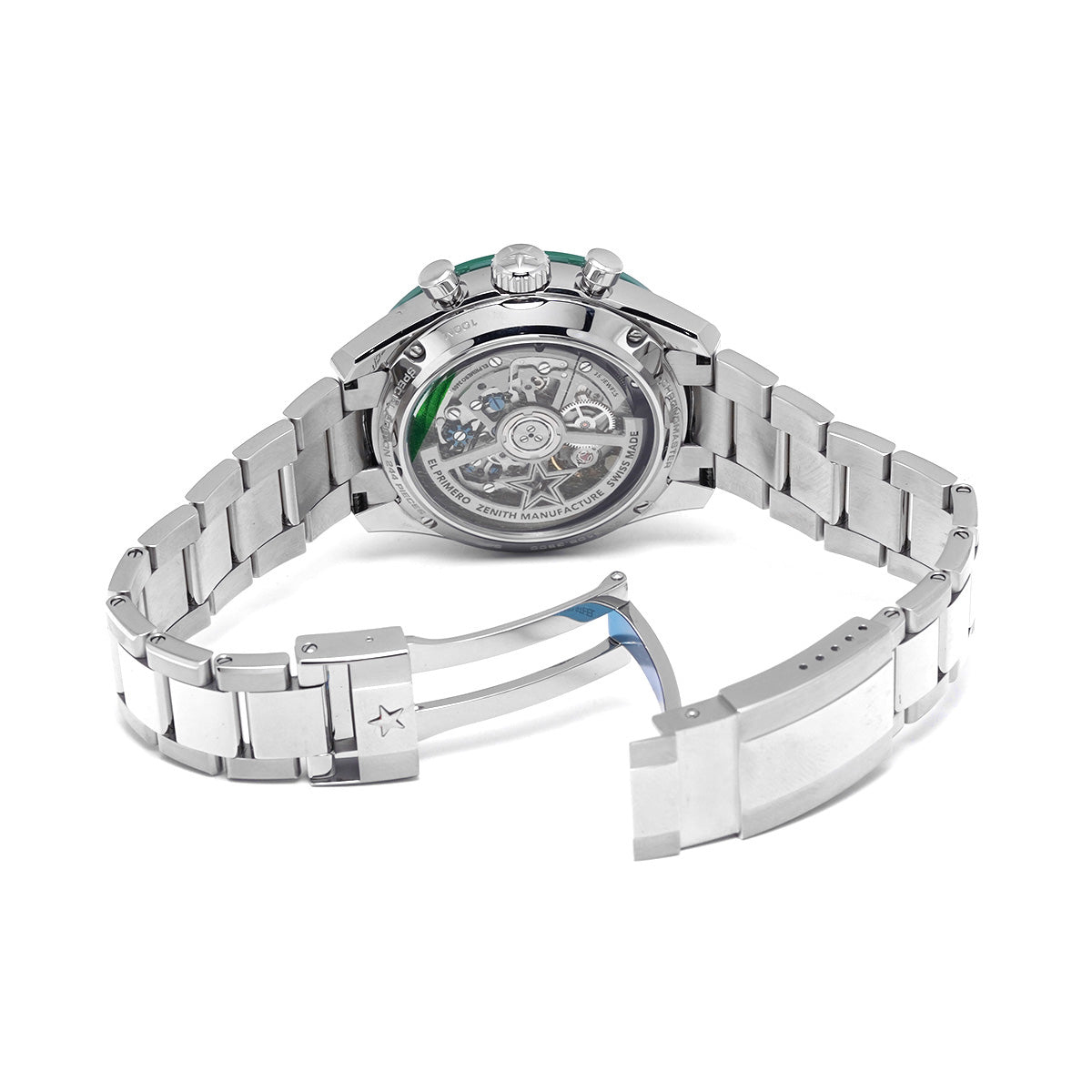 Chronomaster Sport Yoshida Special Edition 03.3108.3600/57.M3100 Green Lacquer/Silver ZENITH Men's [Pre-Owned].