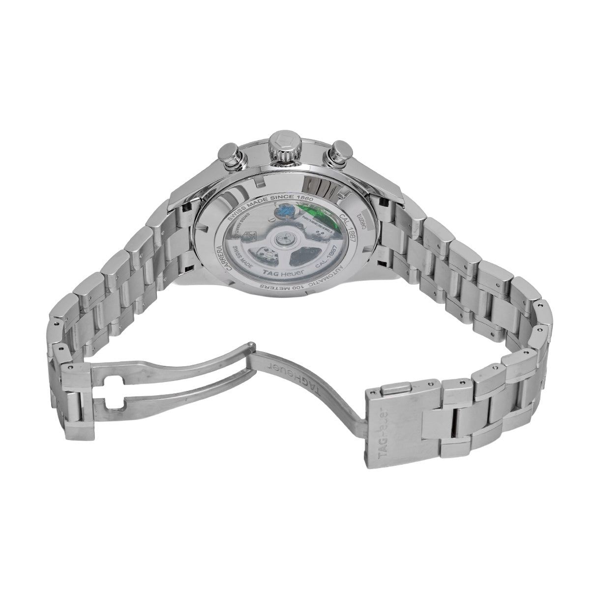 CARRERA Calibre 1887 Chronograph CAR2012.BA0796 Silver TAG HEUER Men's [Pre-Owned].