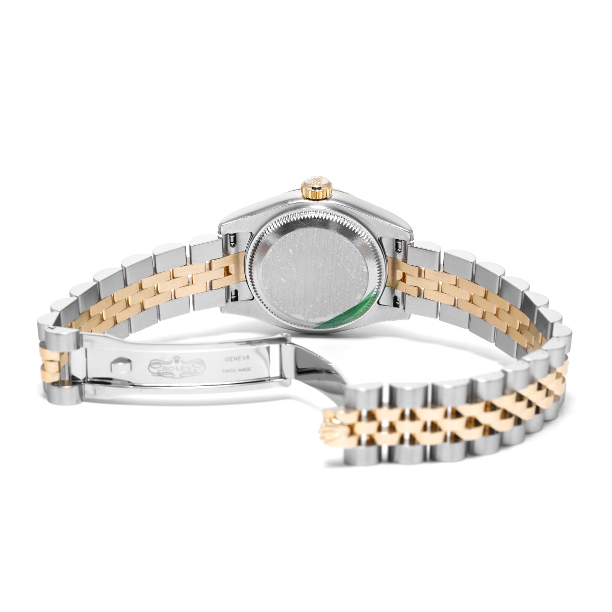 DATE JUST 179173 M (made around 2008) Ivory Pyramid ROLEX Ladies [Pre-Owned].