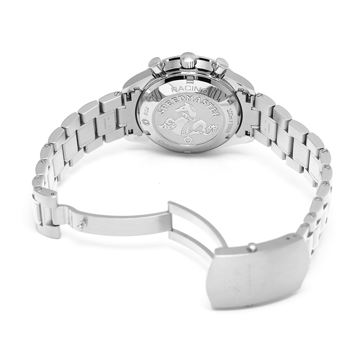 Speedmaster Racing Co-Axial 326.30.40.50.01.002 Black/Silver OMEGA Men's [Pre-Owned].