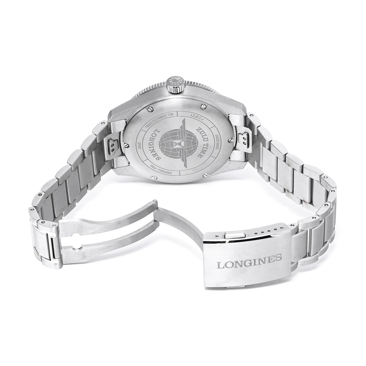 Spirit Zulu Time L3.812.4.63.6 Anthracite LONGINES Men's [Pre-Owned].