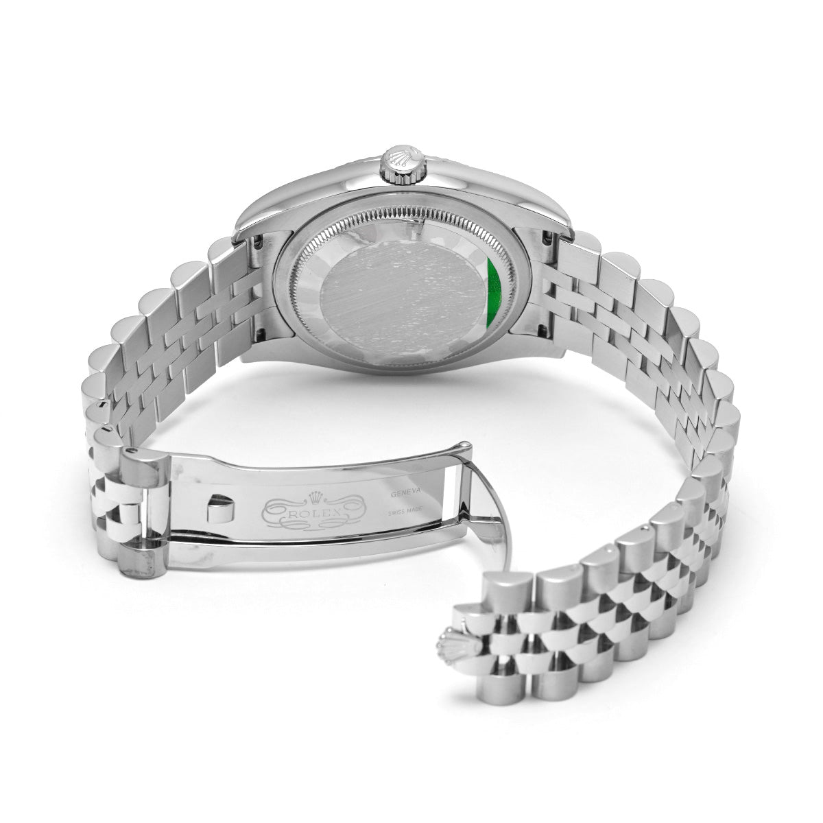 DATE JUST 116234 D (manufactured circa 2006) Silver/Black ROLEX Men's [Pre-Owned].