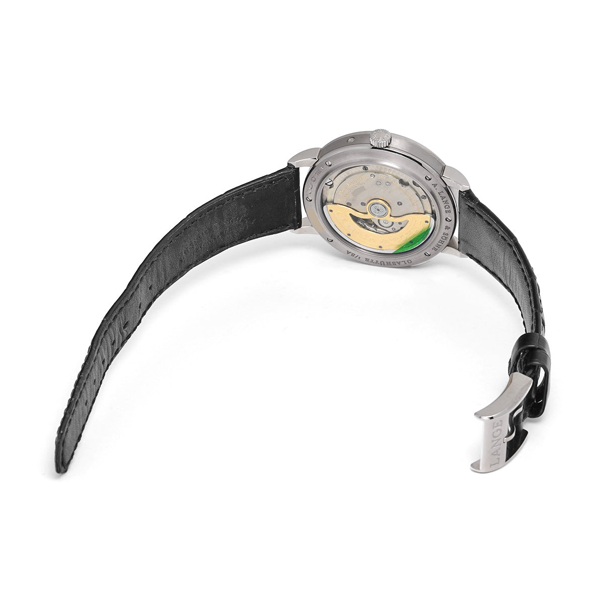 Saxonia Moonphase 384.029 Black A. Lange &amp; Sohne Men's [pre-owned]