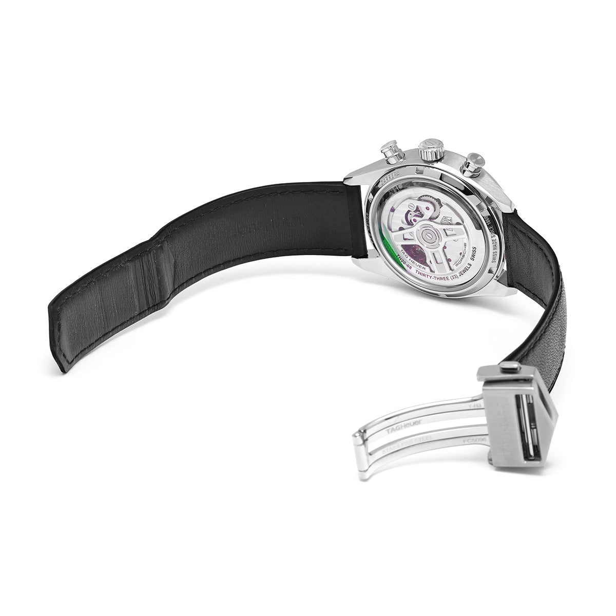 Carrera Chronosprint x Porsche Calibre TH20-08 CBS2011.FC6529 Gray TAG HEUER Men's [Pre-owned]