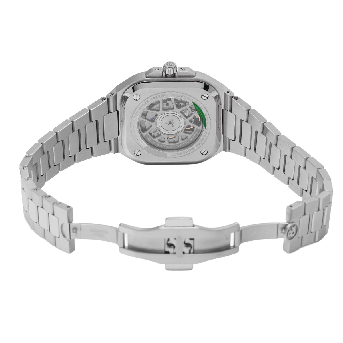 BR 05 Blue Steel BR05A-BLU-ST/SST Blue Bell &amp; Ross Men's [Pre-Owned].
