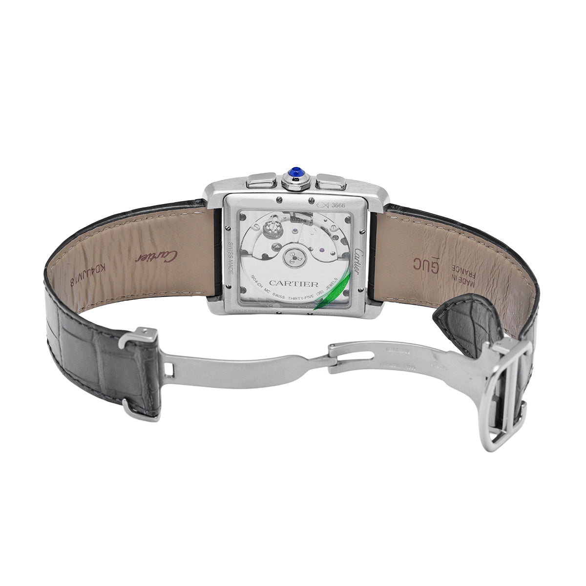 Tank MC Chronograph W5330008 Gray CARTIER Men's [Pre-Owned].