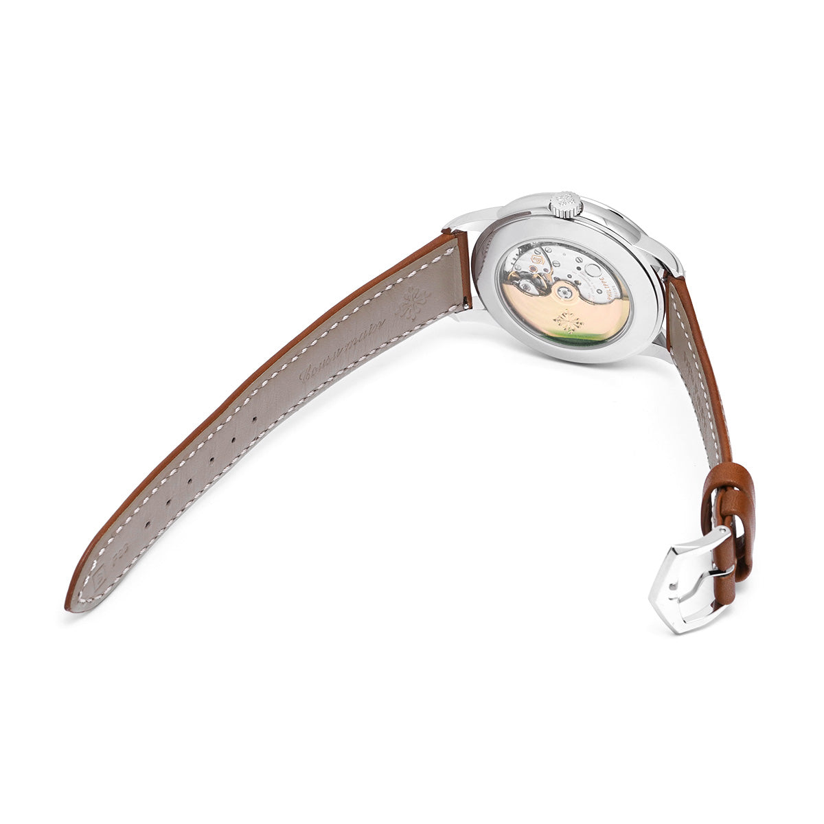 Calatrava Complication Weekly Calendar 5212A-001 Silver PATEK PHILIPPE Men's [Pre-Owned].
