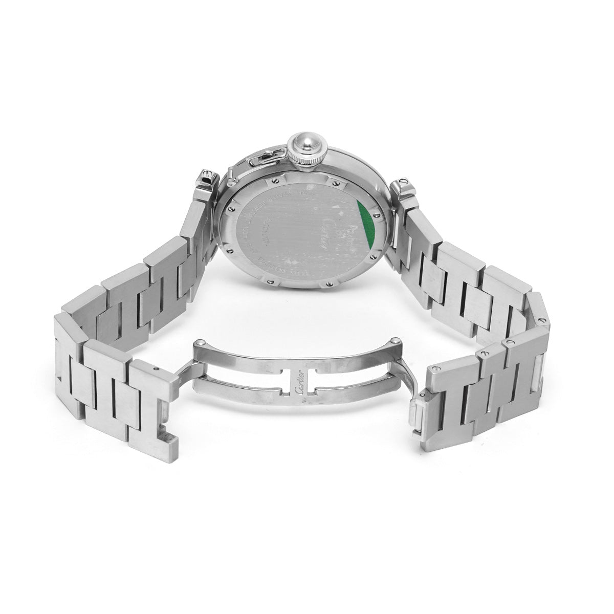 Pasha C Big Date W31055M7 White CARTIER Unisex [Pre-Owned].