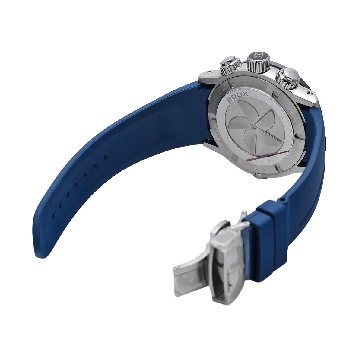 Chrono Offshore 1 10221-3BU9 Blue/White EDOX Men's [Pre-Owned].