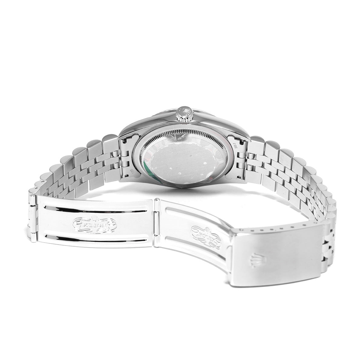 DATE JUST 16234G U (manufactured circa 1997) Silver/Diamond ROLEX Men's [Pre-Owned].