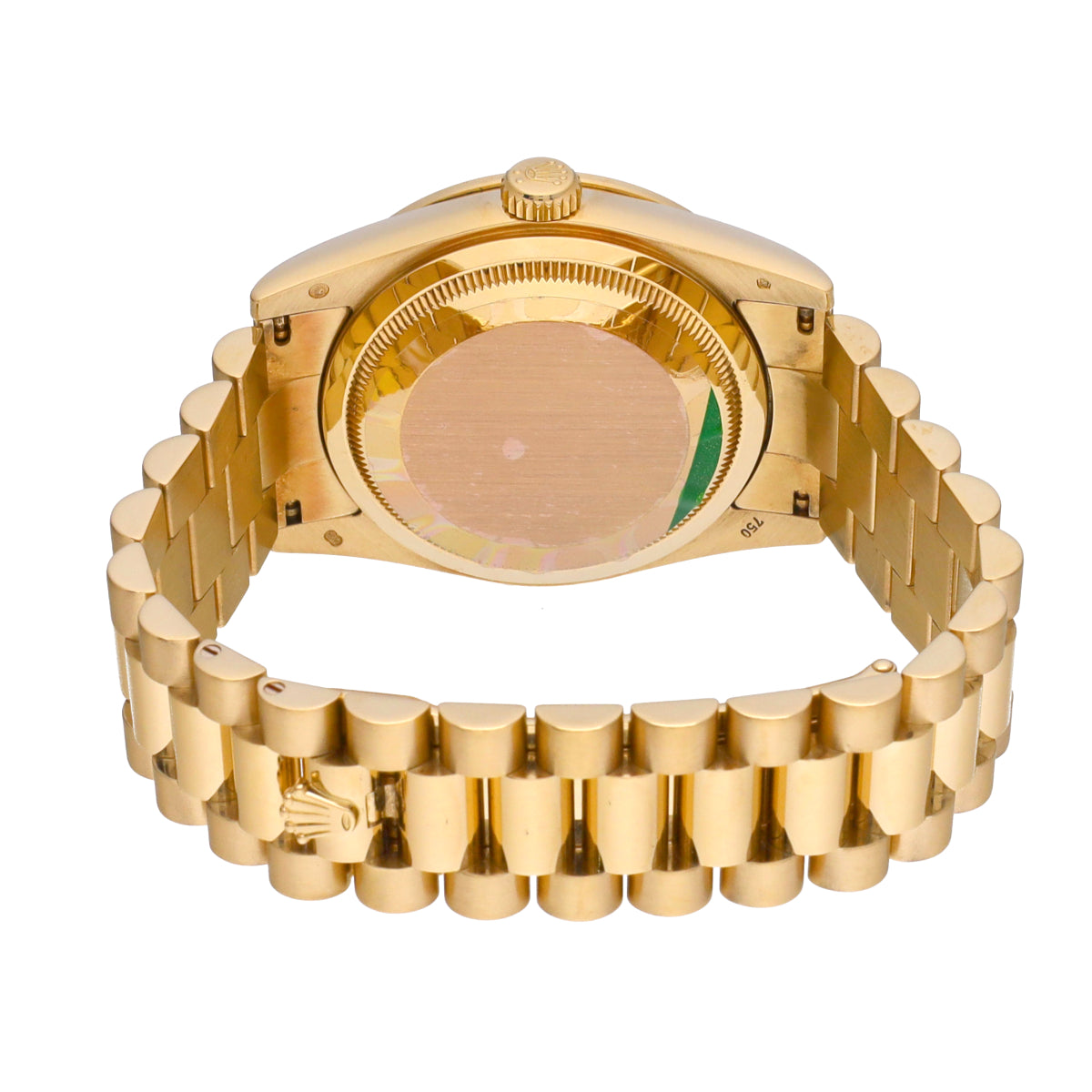 118348A Day Date V (manufactured circa 2009) Champagne Computer/Diamond ROLEX Men's [Pre-Owned].