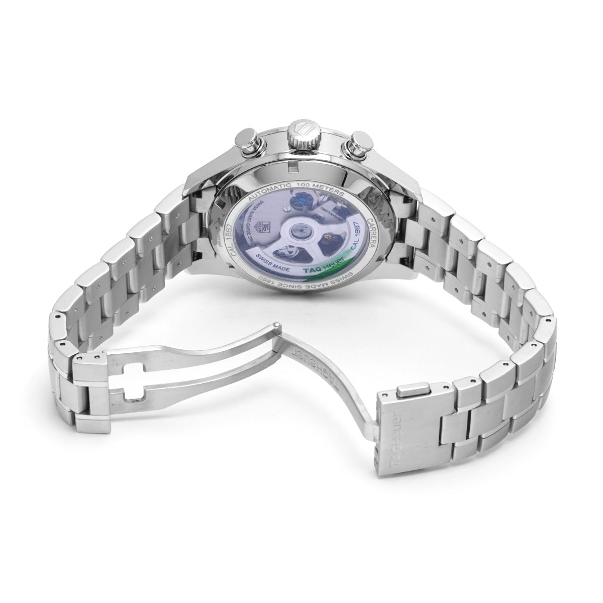CARRERA Heritage Chronograph Calibre 1887 CAR2114.FC6292 Silver TAG HEUER Men's [Pre-Owned].