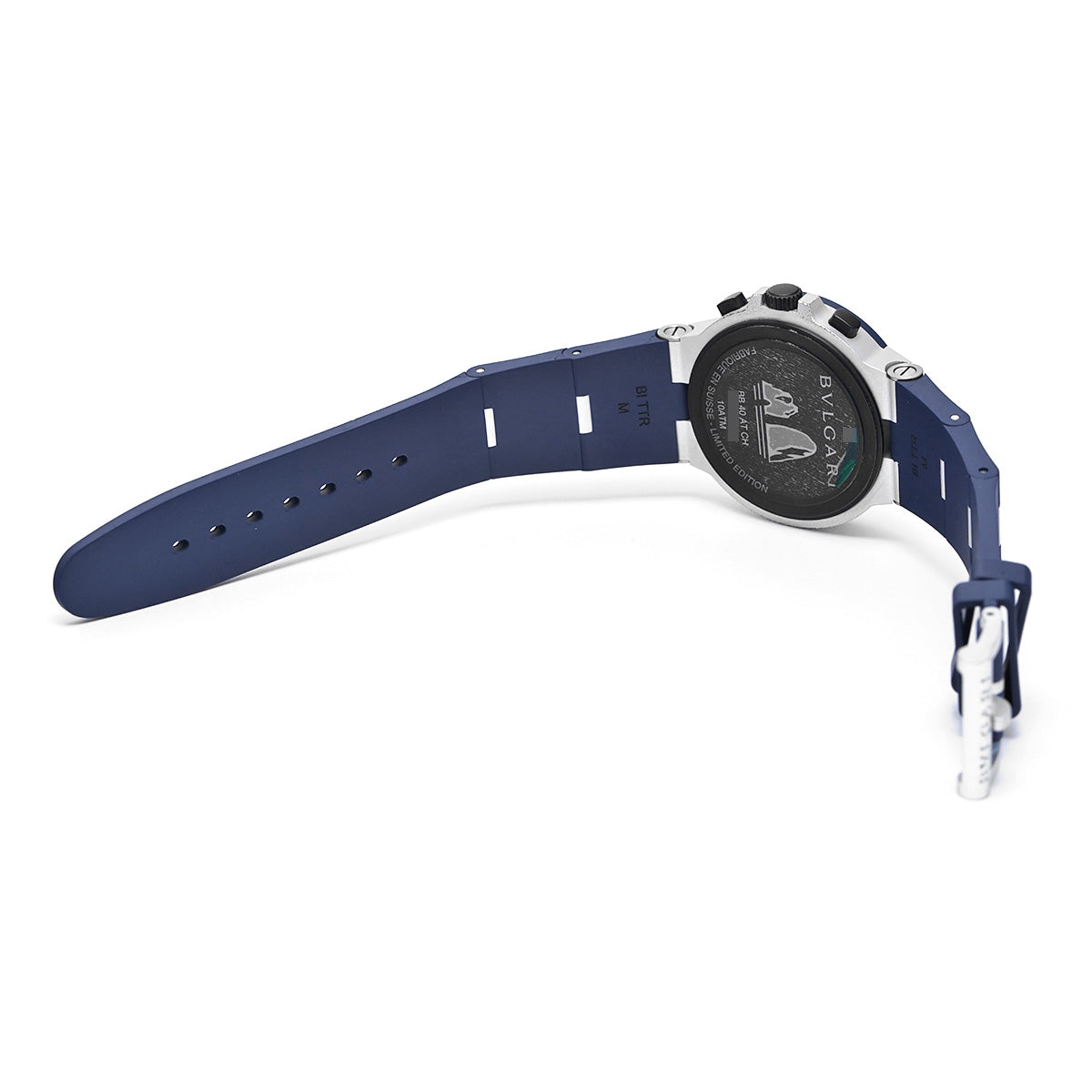 Aluminum Chronograph Capri 103844 Blue BVLGARI Men's [Pre-Owned].