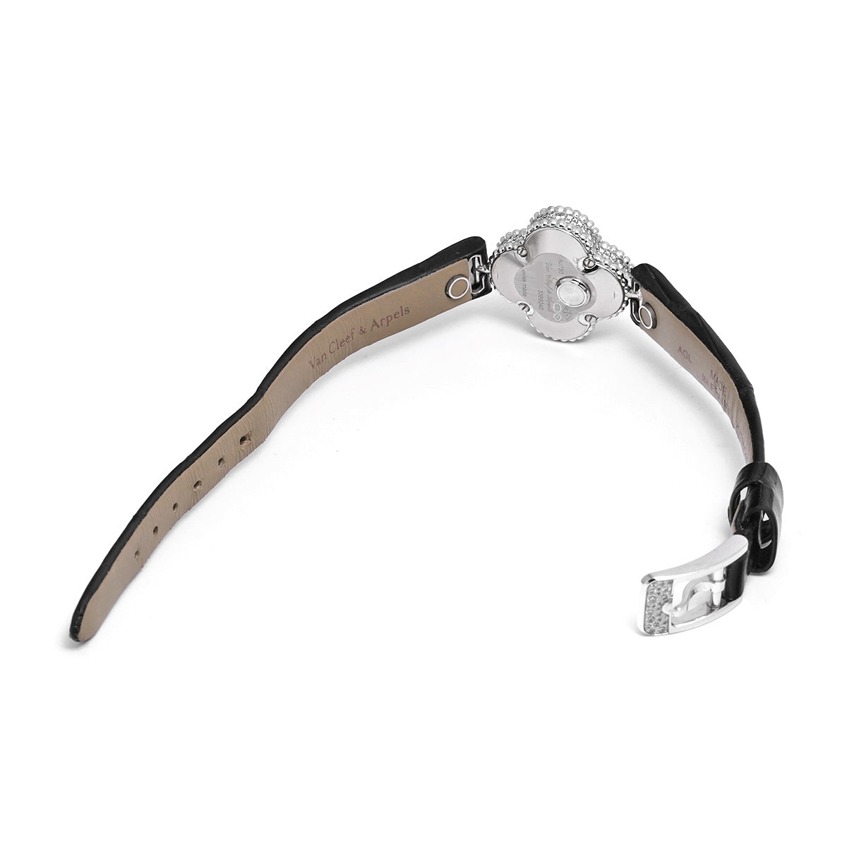 Sweet Alhambra VCARO8WV00 Silver/diamond Van Cleef &amp; Arpels ladies [pre-owned]