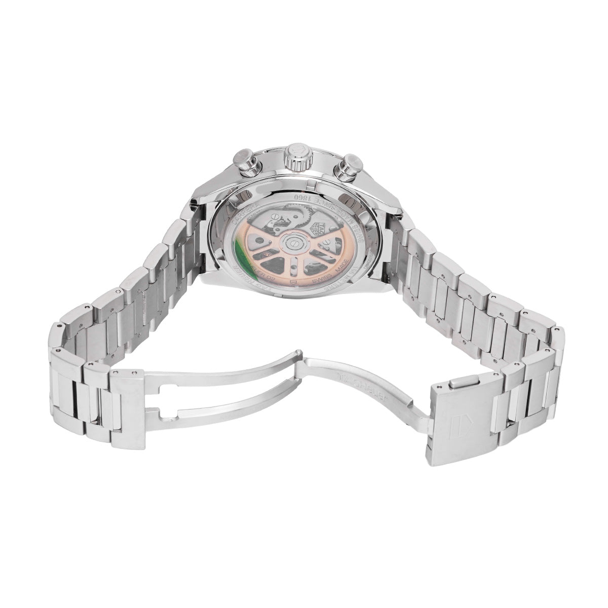CARRERA Calibre Heuer 02 Chronograph CBN2010.BA0642 Black TAG HEUER Men's [Pre-Owned].