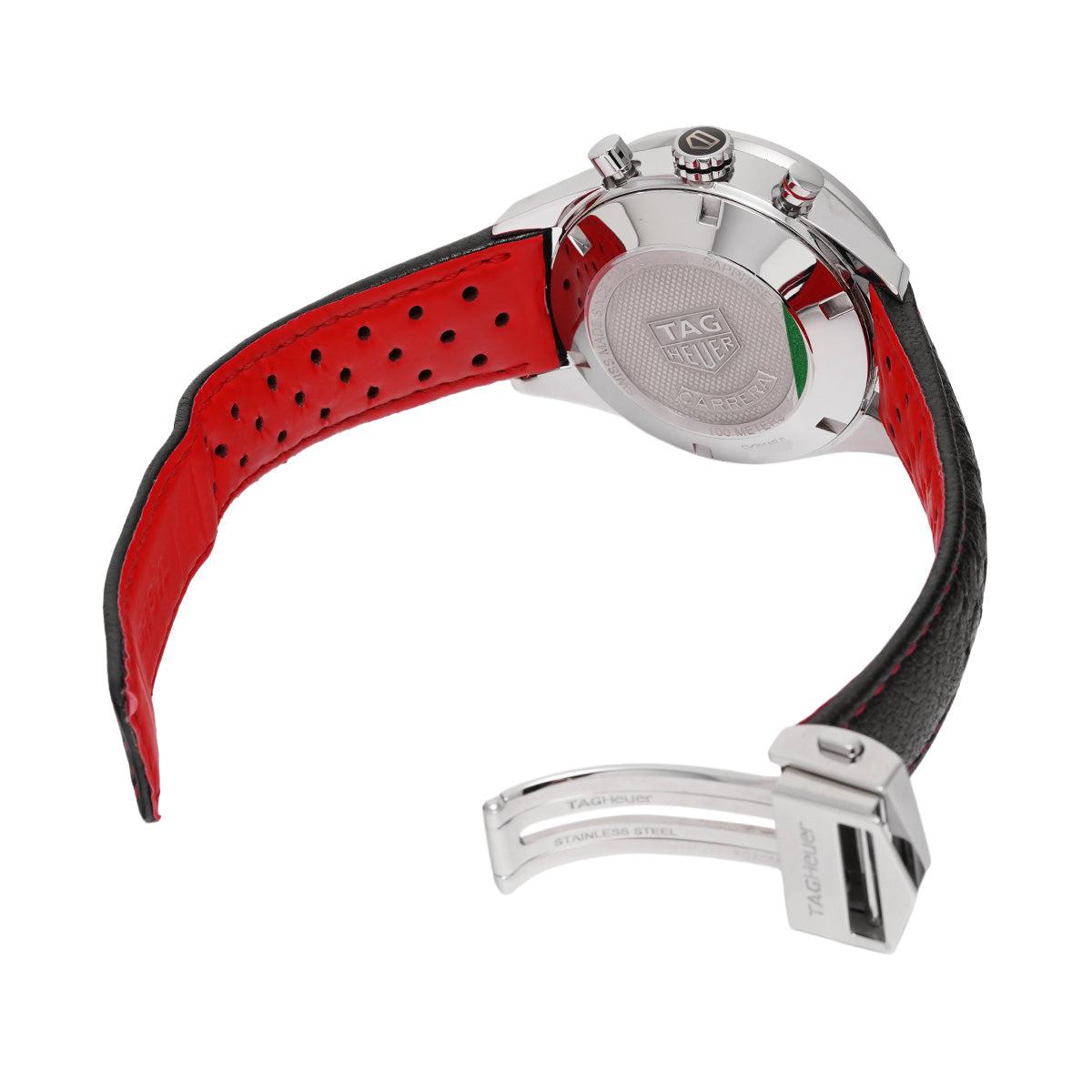 CV201AP.FC6429 CARRERA Calibre 16 Chronograph Black/White TAG HEUER Mens [Pre-Owned]