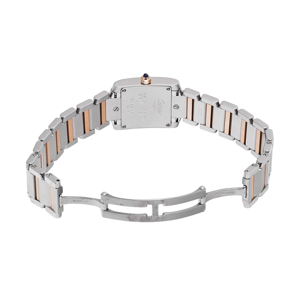 Tank Francaise SM W5010001 Black CARTIER Ladies [Pre-owned]