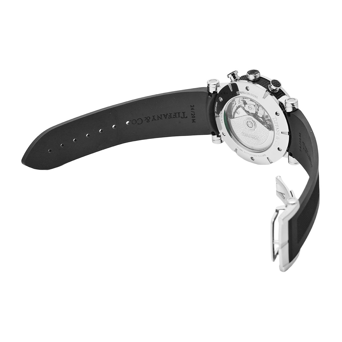 Atlas Gent Chronograph Z1000.82.12A21A71A Silver/Black TIFFANY &amp; Co. men's [pre-owned]