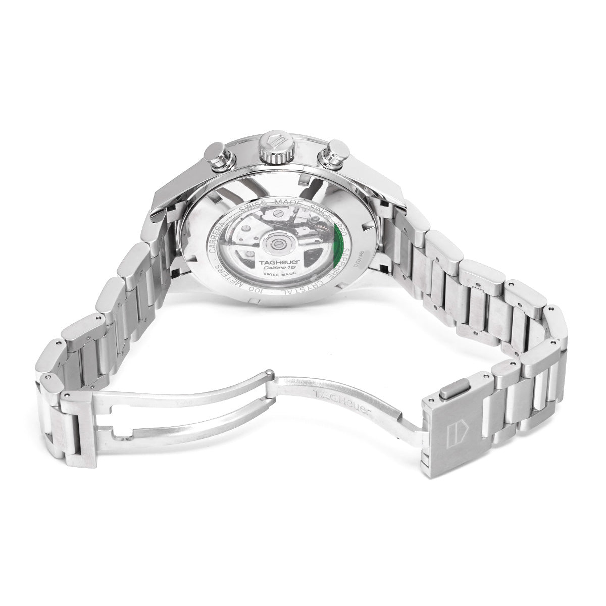 CARRERA Calibre 16 Chronograph Day Date CV2A1AB.BA0738 Black TAG HEUER Men's [Pre-Owned].