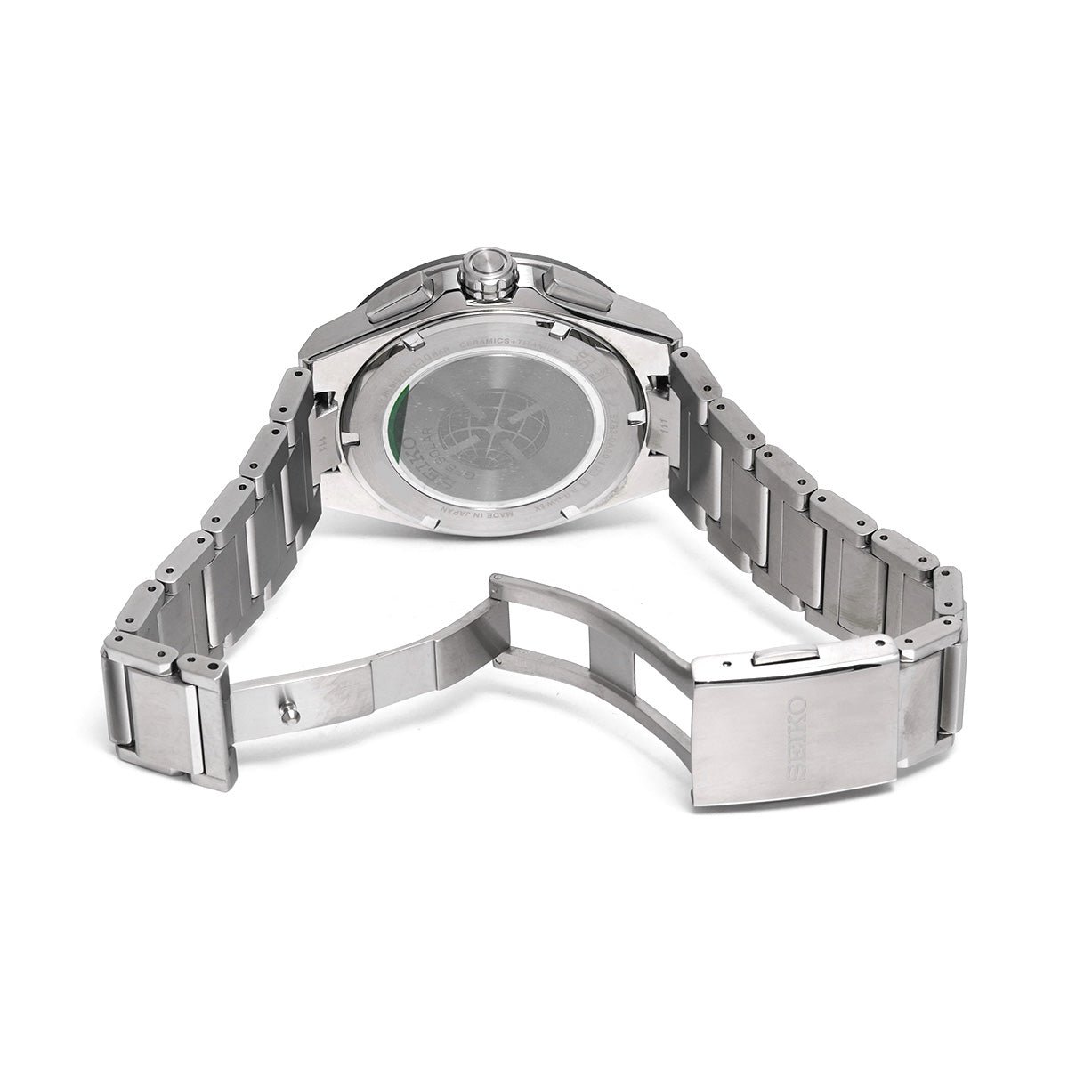 Astron Dual Time Chronograph SBXC153 Silver/Black SEIKO Men's [Pre-Owned].