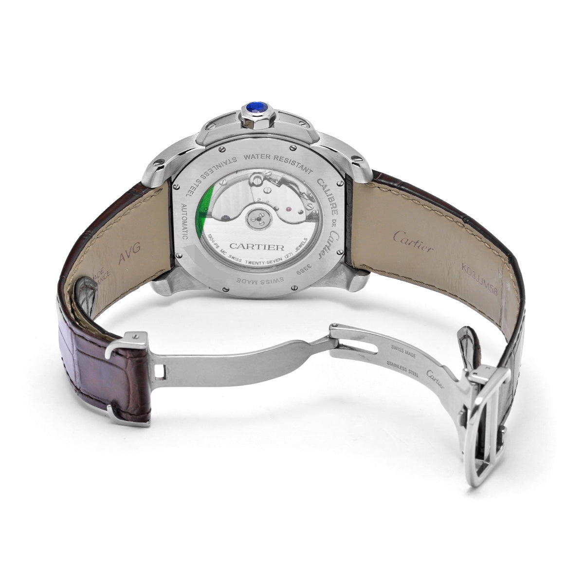 Calibre de Cartier W7100037 Silver CARTIER Men's [Pre-owned].
