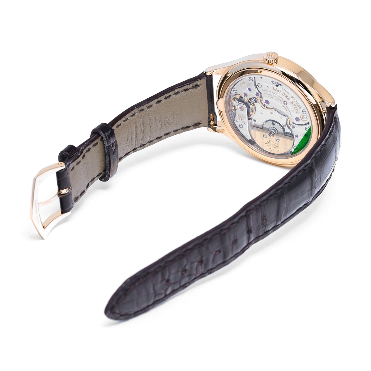 Complication World Time 7130R-001 Silver/Guilloche PATEK PHILIPPE Ladies [Pre-owned]